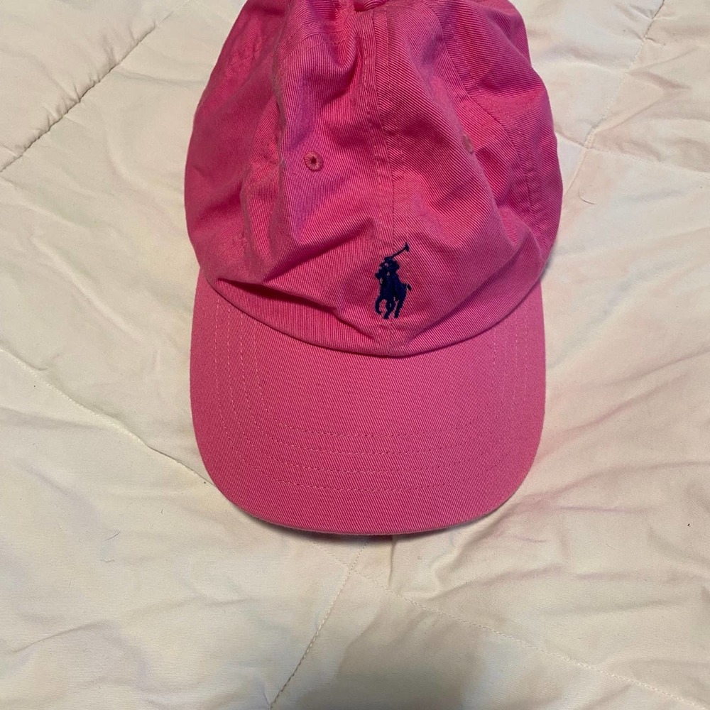 Pink polo hat